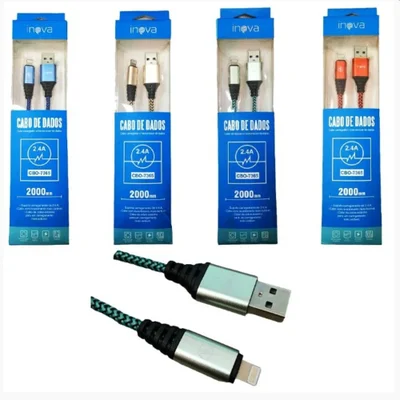 Cabo De Dados E Carregador Usb I6 2mt Flexivel Ny