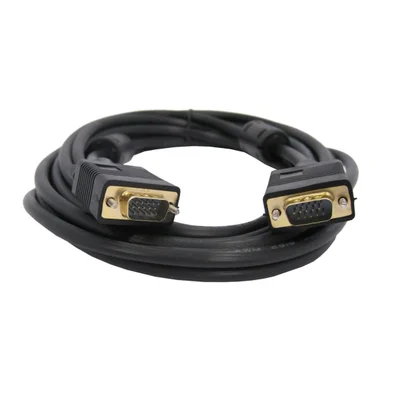 Cabo Vga Macho + Vga Macho 10m Preto 30awg