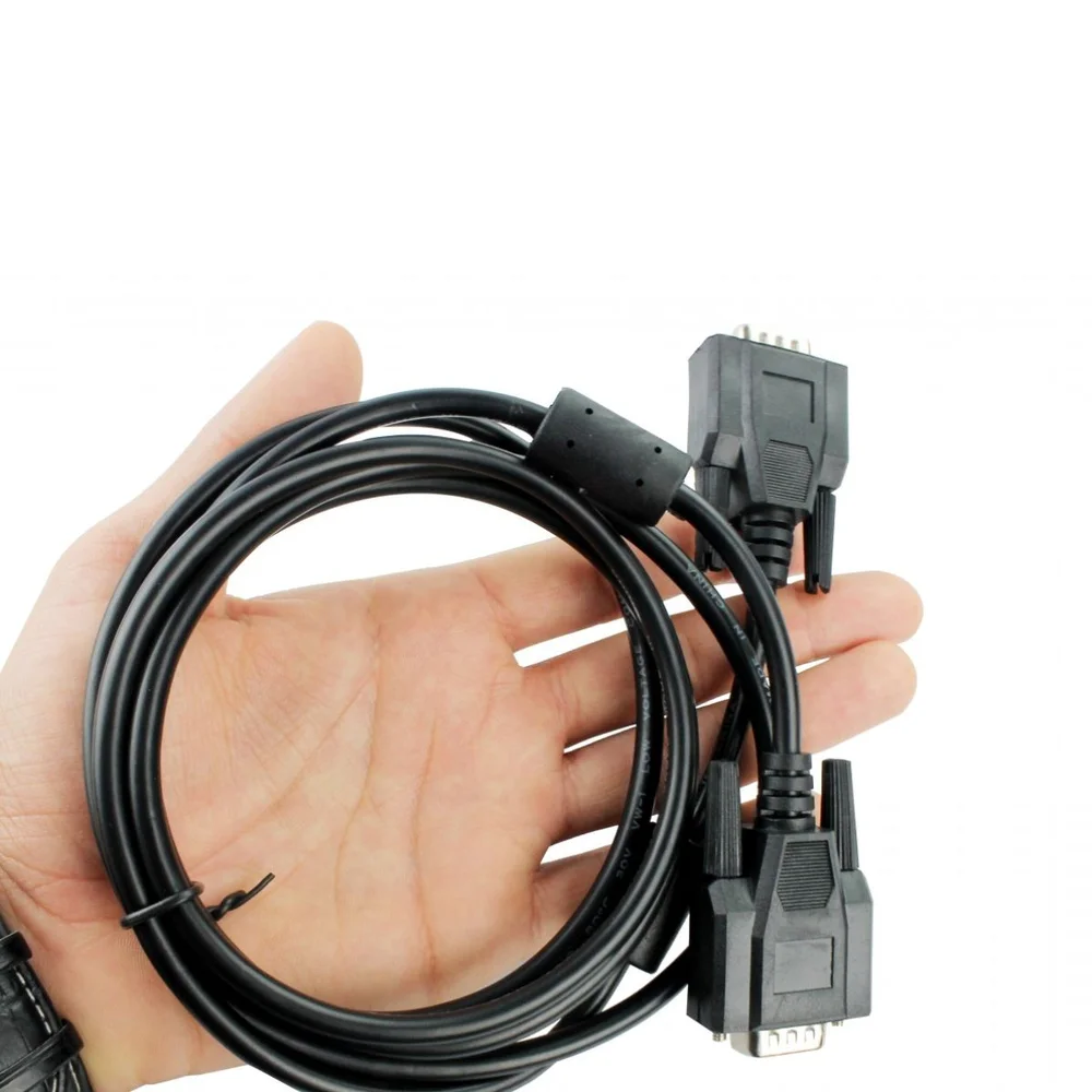 Imagem 2 de 5 do produto Cabo Vga Macho + Vga Macho 10m Preto 30awg
