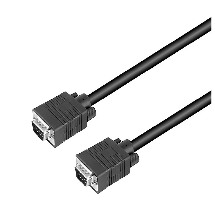 Imagem 2 de 4 do produto Cabo Vga Macho + Vga Macho 5m Preto