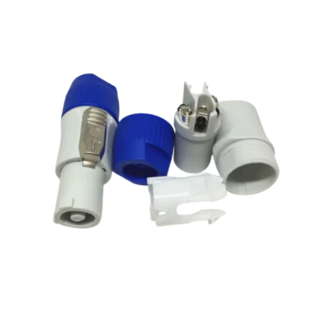 Imagem 4 de 5 do produto Conector Ac Macho Powercon Out - Emb 05pçs - Tebera