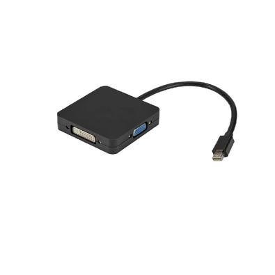 Conversor Mini Displayport 3x1  Vga , Dvi, HDMI Tebera
