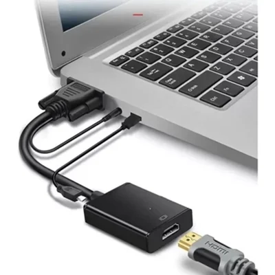 Conversor Vga M X HDMI F Com Audio Tebera 15