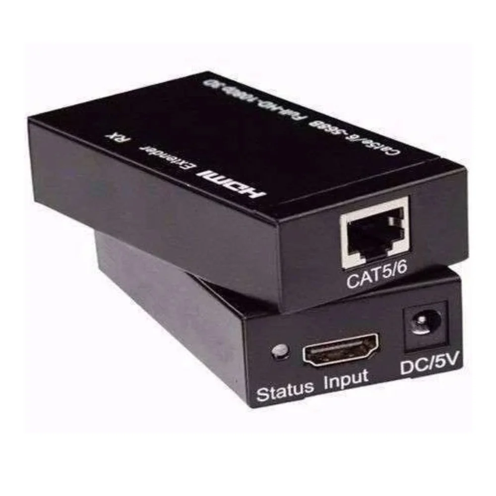 Imagem 3 de 5 do produto Extensor HDMI 60 Metros X Rj45 Cat5/ Cat6 1080p Biv Tebera