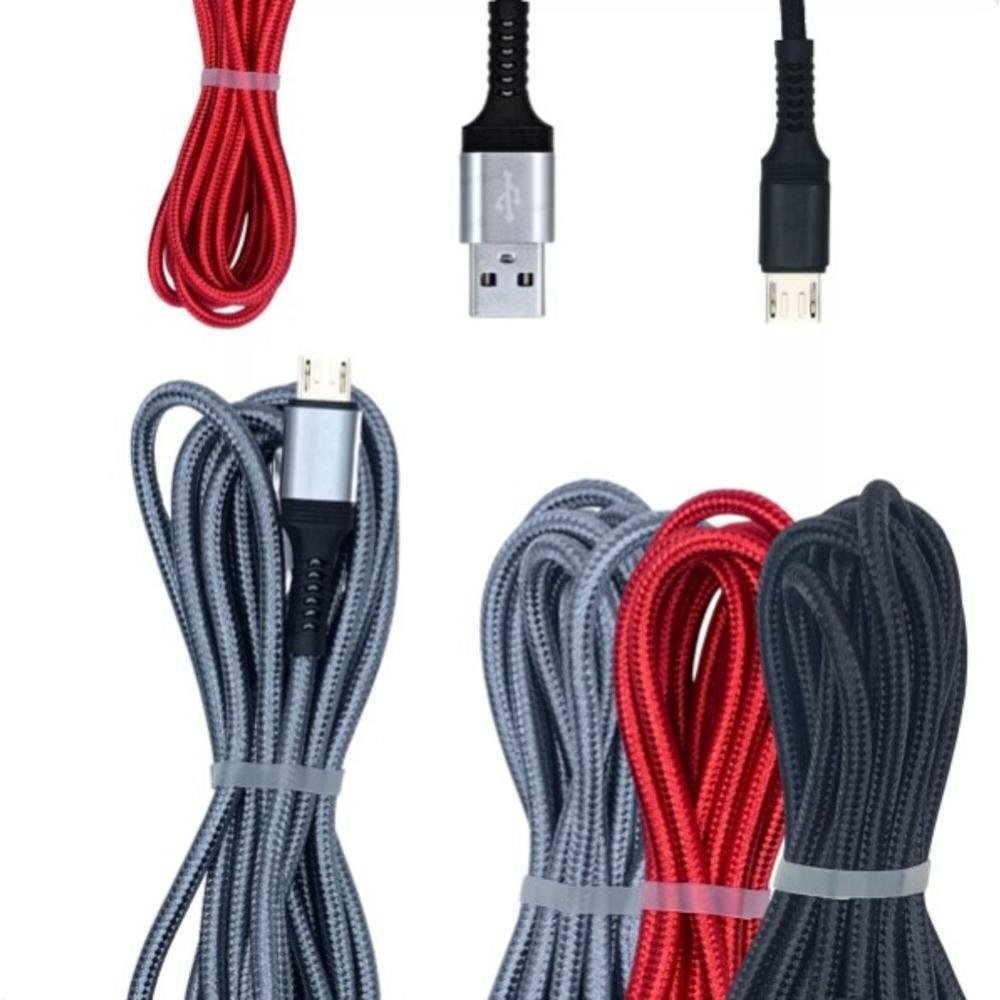 Imagem 4 de 5 do produto Cabo De Dados 1,00mt 2.4a V8/usb Flexivel Ny