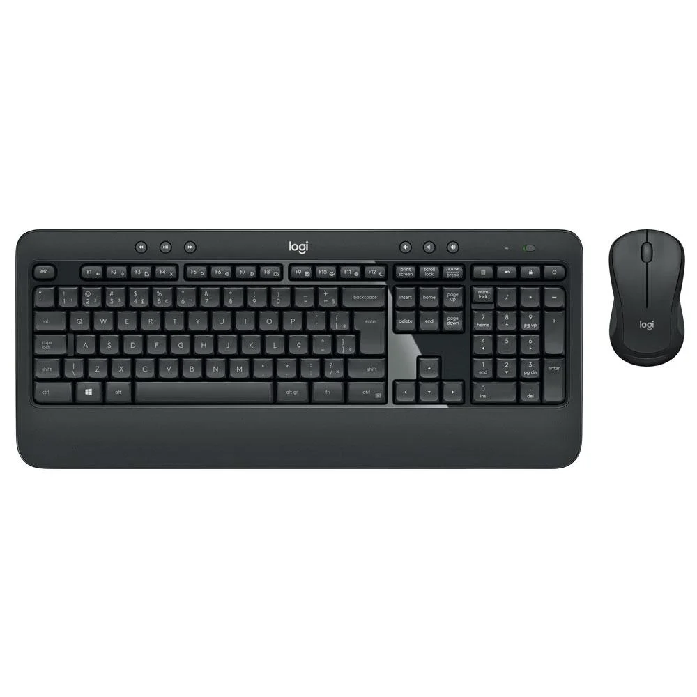 Imagem 4 de 5 do produto Kit Teclado E Mouse Logitech Wireless Multimídia Mk540 Advanced Preto