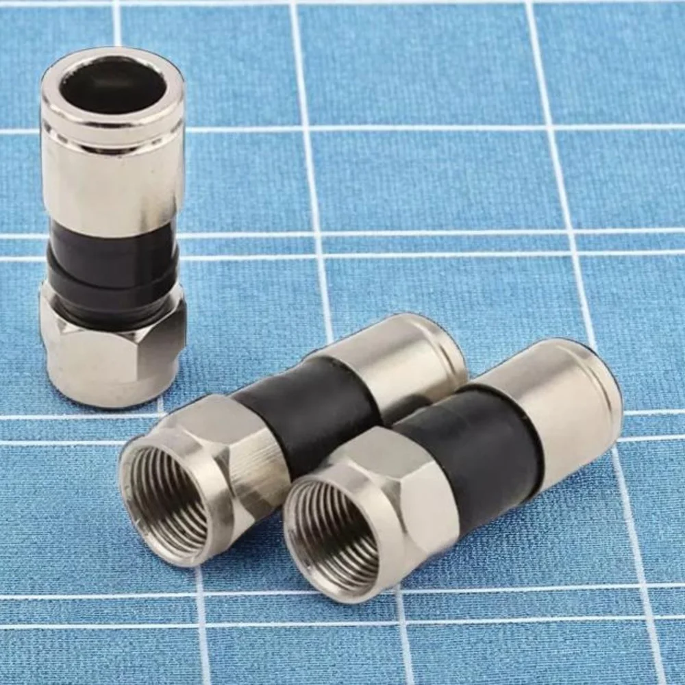 Imagem 5 de 5 do produto Kit Com 50 Conector F De Compressao Rg-6