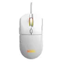 Mouse Gamer PCyes Basaran White Ghost RGB, 12400dpi, 6 Botões