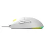 Mouse Gamer PCyes Basaran White Ghost RGB, 12400dpi, 6 Botões