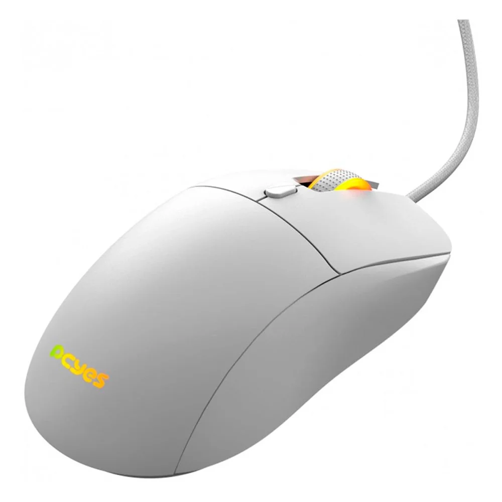 Mouse Gamer PCyes Basaran White Ghost RGB, 12400dpi, 6 Botões Mouse Gamer PCyes Basaran White Ghost RGB, 12400dpi, 6 Botões