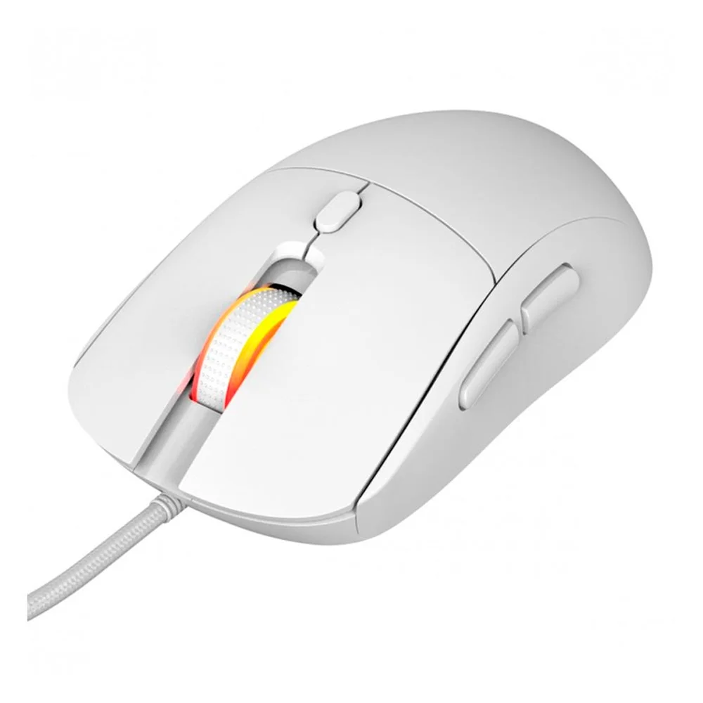 Mouse Gamer PCyes Basaran White Ghost RGB, 12400dpi, 6 Botões Mouse Gamer PCyes Basaran White Ghost RGB, 12400dpi, 6 Botões