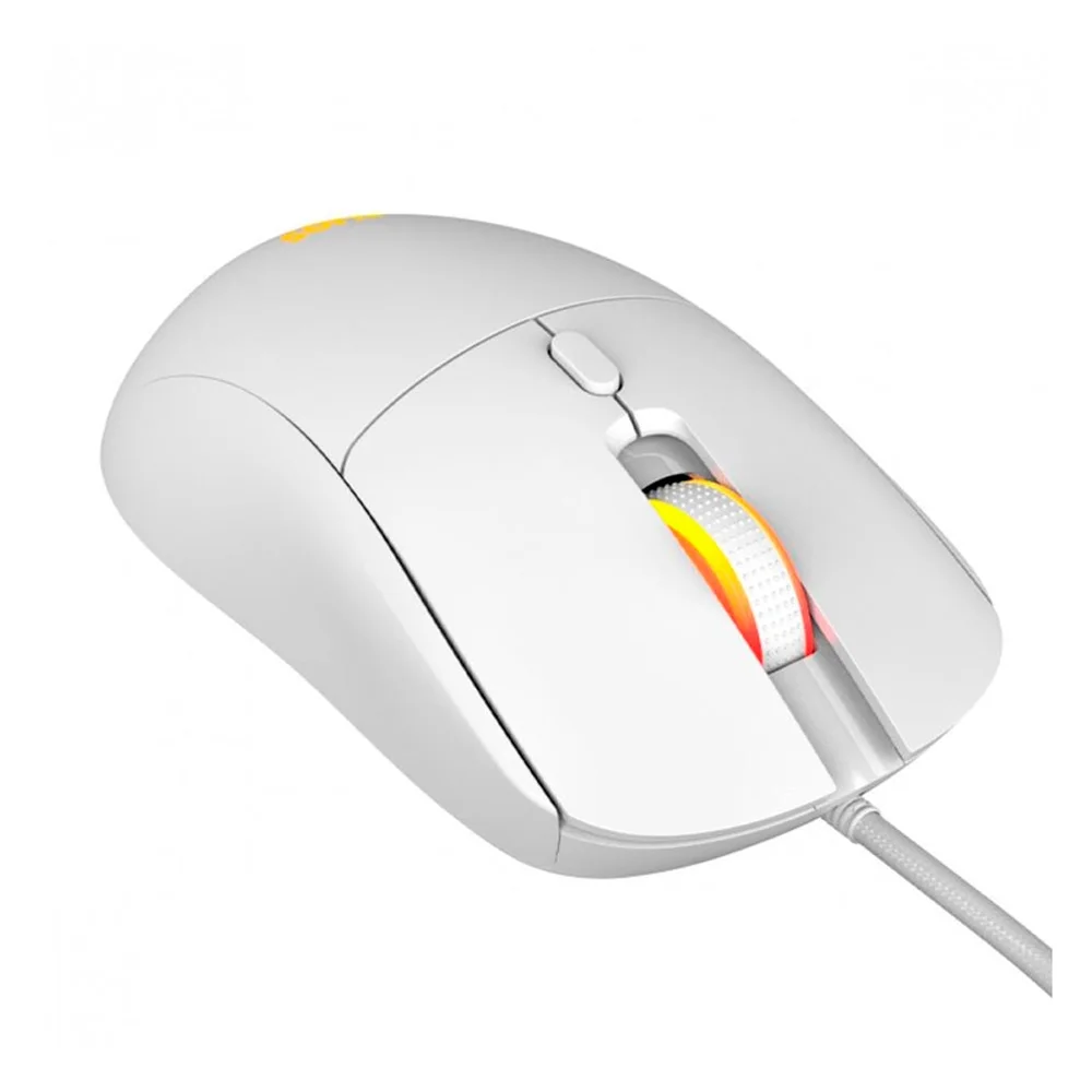 Mouse Gamer PCyes Basaran White Ghost RGB, 12400dpi, 6 Botões Mouse Gamer PCyes Basaran White Ghost RGB, 12400dpi, 6 Botões