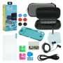 Kit Acessórios Para Nintendo Switch Lite 12 Em 1 Case Capa Película Fone Caps Cabo Usb