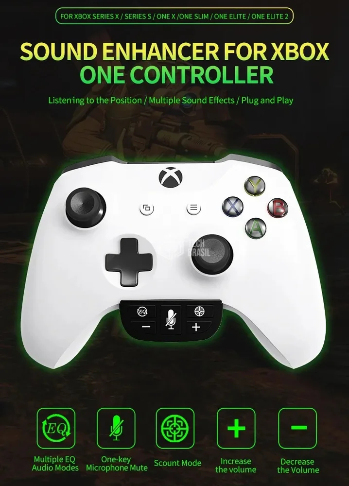 Adaptador P2 Controlador De Áudio Para Controle XBOX Series E XBOX One Adaptador P2 Controlador De Áudio Para Controle XBOX Series E XBOX One