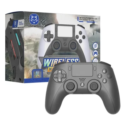 Controle Sem Fio Para Playstation 4 E Computador Bluetooth Wireless 2 Teclas Progamáveis Preto