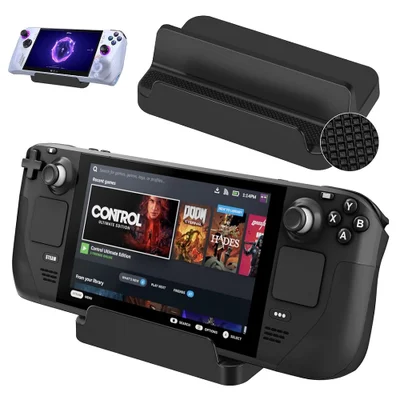 Base Suporte De Mesa Dock Para Steam Deck Nintendo Switch Wii U Celular Preto