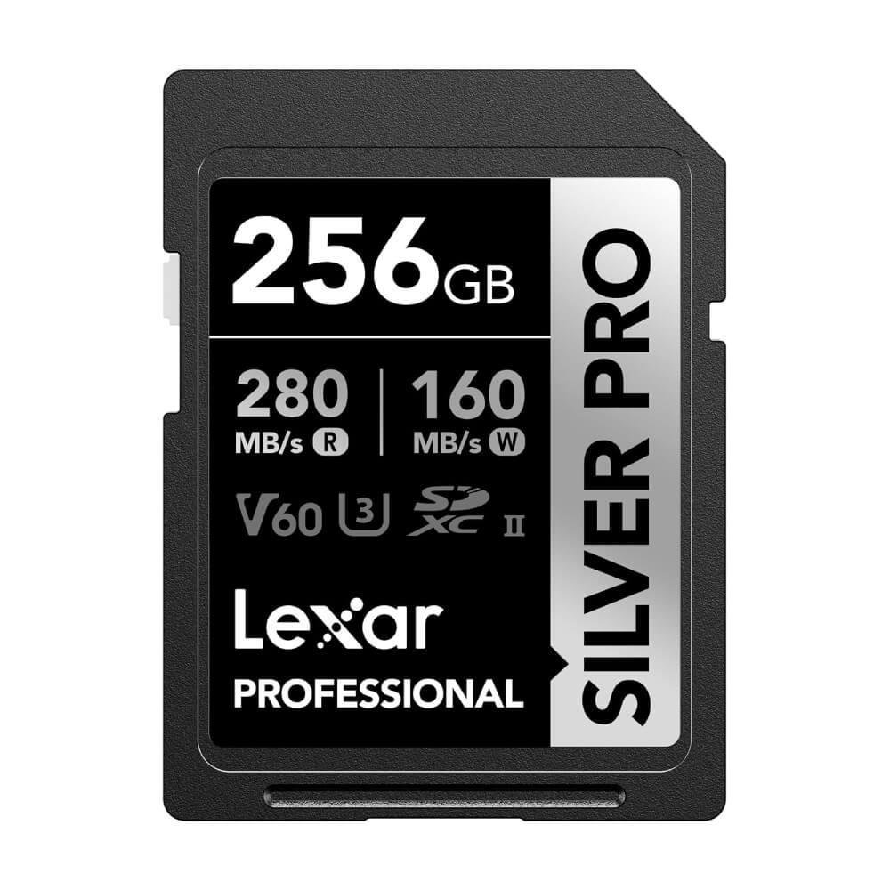 Carto de Memória Lexar SDXC 256GB Silver Pro UHSI