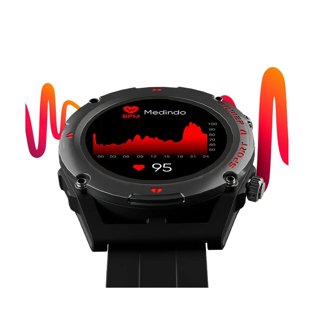 Imagem 3 de 5 do produto Smartwatch Goldentec Gt Track, Tela Full Touch 1,32" Ip67, Bluetooth, Preto