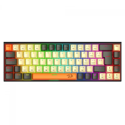 Teclado Mecânico Gamer Redragon Ryze RGB Switch Brown Abnt2 K633cgo-RGB (pt-brown)