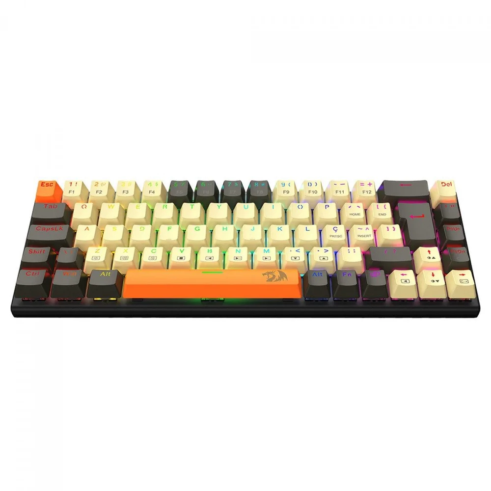 Imagem 2 de 5 do produto Teclado Mecânico Gamer Redragon Ryze RGB Switch Brown Abnt2 K633cgo-RGB (pt-brown)