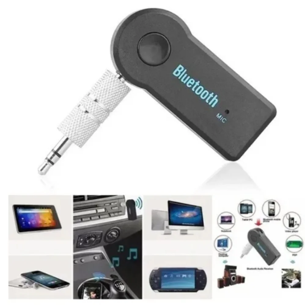 Imagem 3 de 3 do produto Adaptador P2 Bluetooth Stéreo Com Entrada Auxiliar Áudio