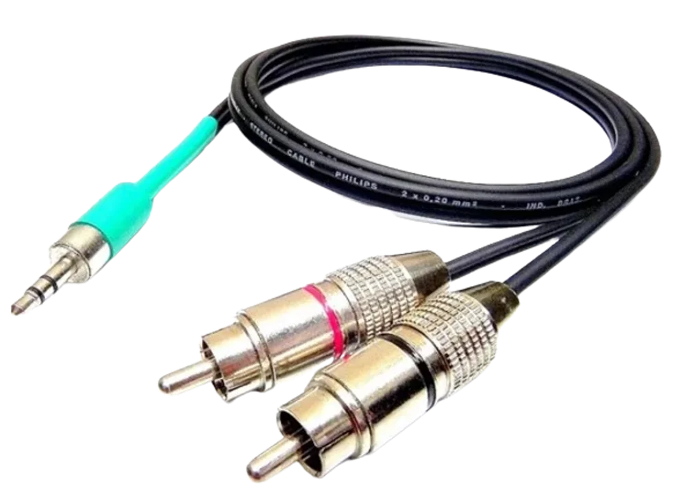 Imagem 2 de 3 do produto Cabo Y P2 Estereo X 2 Rca com 3 Metros