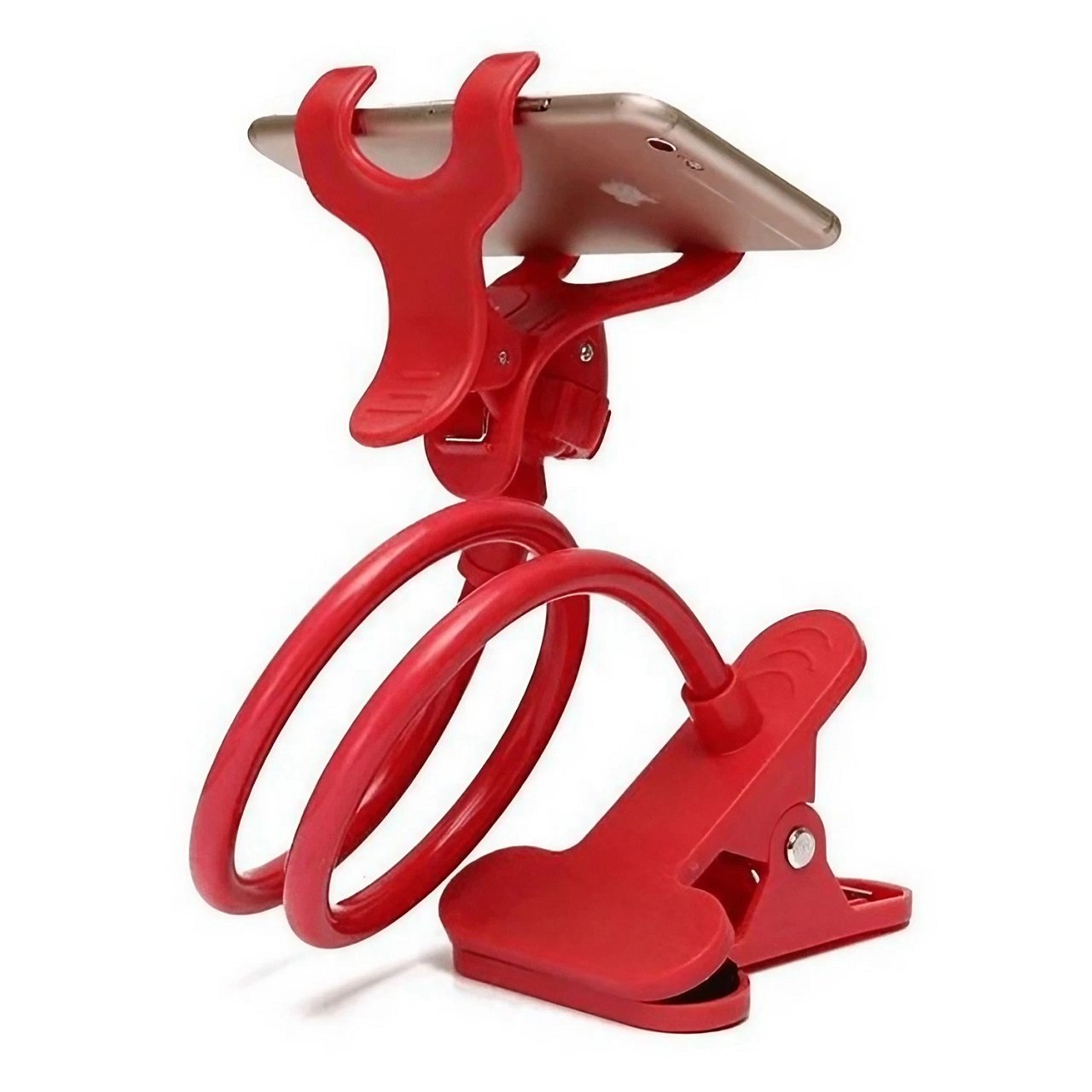 Suporte Celular Articulado Mesa Haste Flexível Universal Cor:vermelho;tamanho:único;gênero:unissex