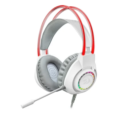 Headset Gamer Redragon Scream RGB P2+usb 40mm Branco - H231w-RGB