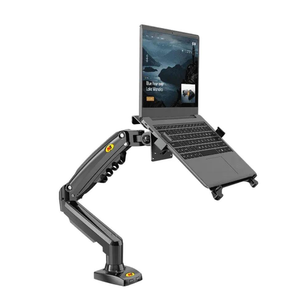 Imagem 2 de 5 do produto Suporte Notebook Articulado Com Bandeja E Pistão A Gás Para Mesa - North Bayou F80 Fp-2 Nb