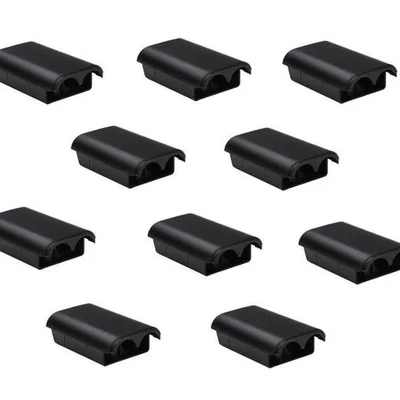 10 Suporte De Pilhas Controle XBOX 360 Tampa De Bateria Preta