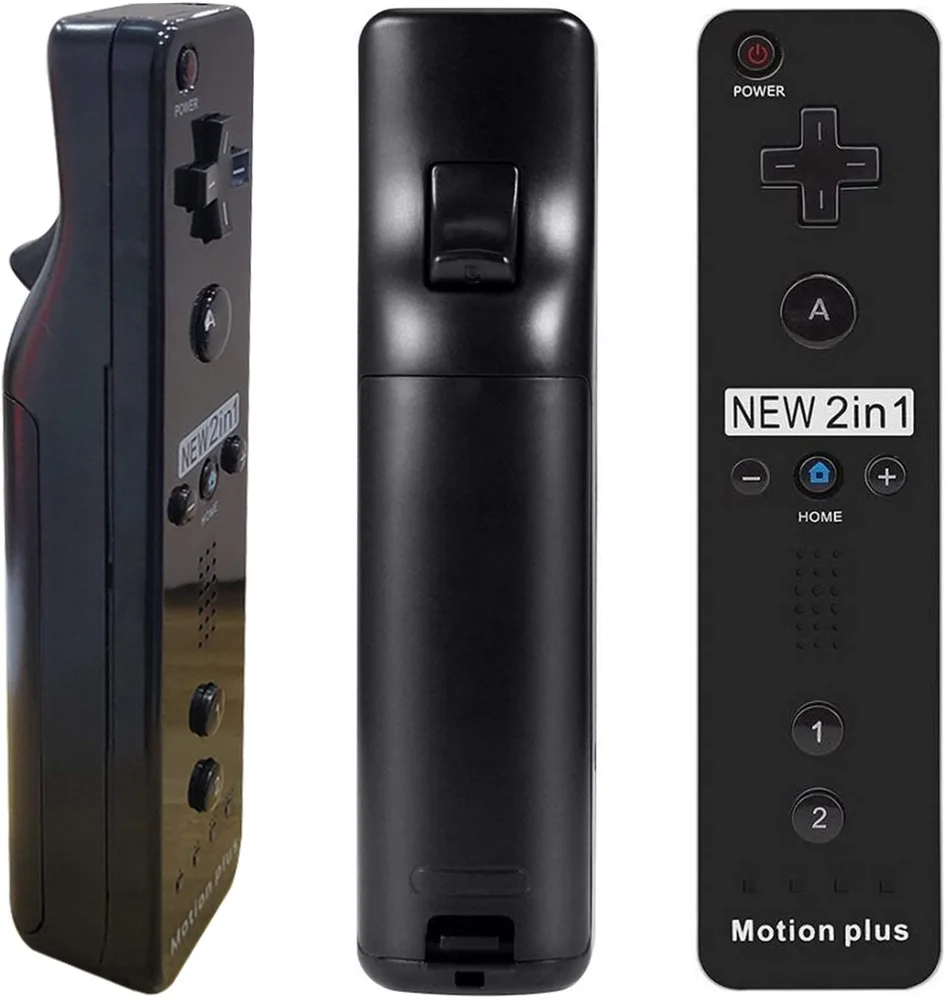 Controle Wii Remote Motion Plus Nintendo Wii Preto Wii U