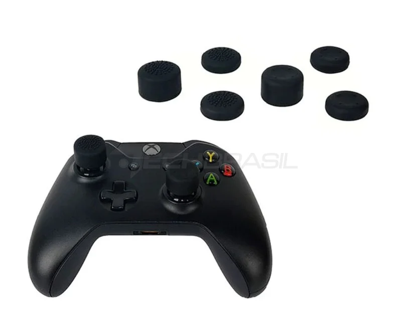 Imagem 2 de 5 do produto Kit 8 Protetor Extensor Controle Analógico Grip Para Ps5 Ps4 Ps3 XBOX Series XBOX One XBOX 360