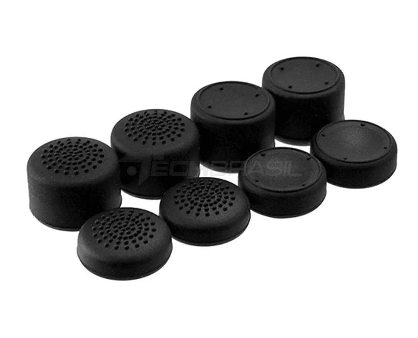 Imagem 3 de 5 do produto Kit 8 Protetor Extensor Controle Analógico Grip Para Ps5 Ps4 Ps3 XBOX Series XBOX One XBOX 360