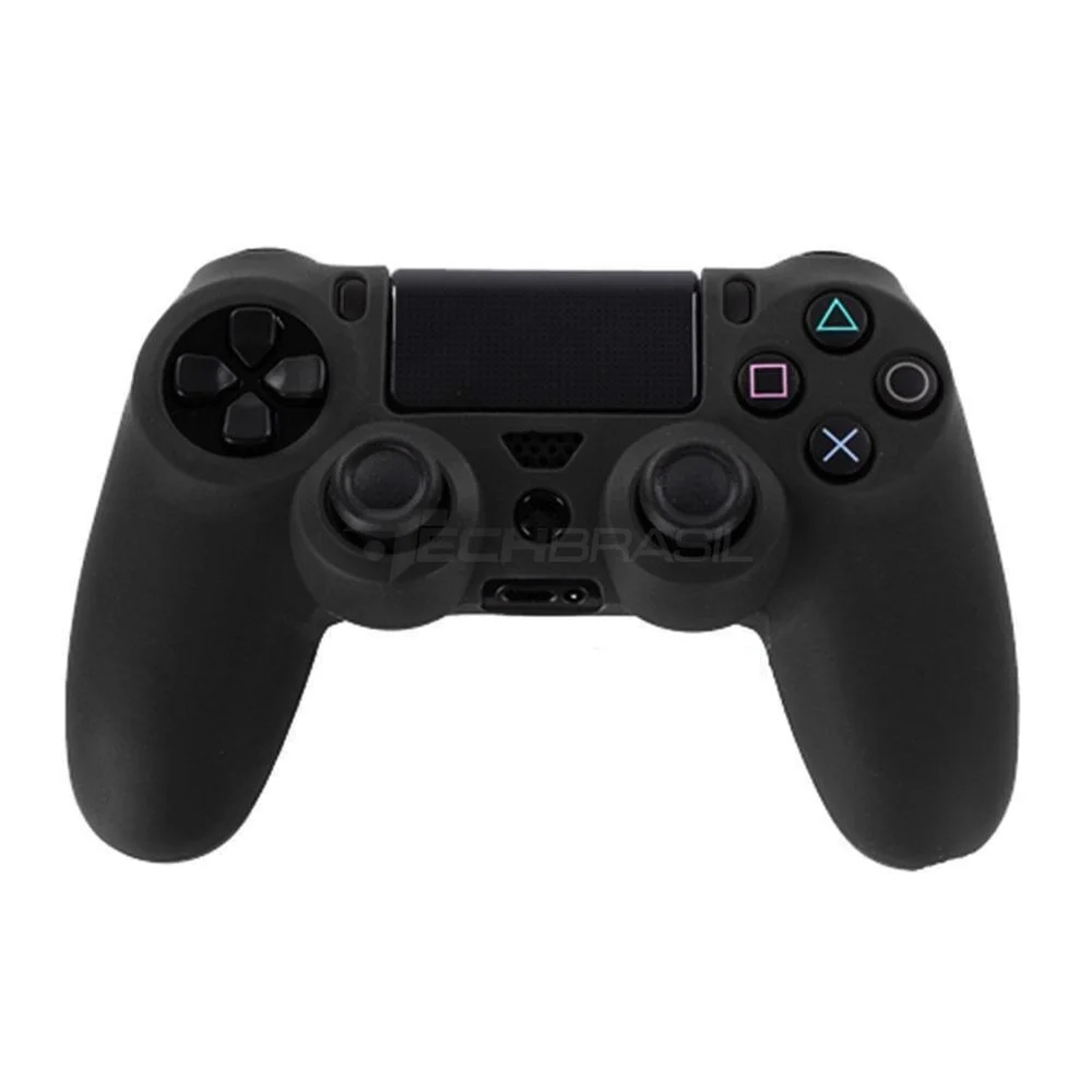 Imagem 4 de 5 do produto Capa Protetora Silicone Para Controle Do Playstation 4 Preta