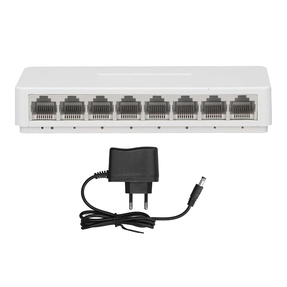 Imagem 4 de 5 do produto Switch Gigabit De Mesa Com 8 Portas 10/100/1000 Mbps Bivolt