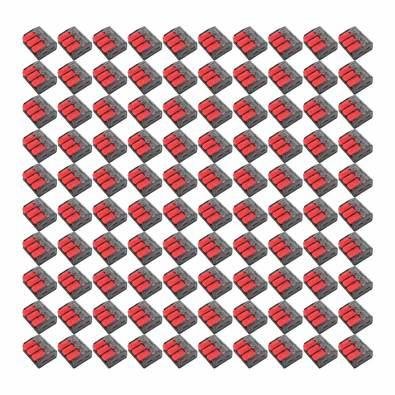 100x Conector Linear 221-633 3 Vias 32a/450v Emenda Rápida