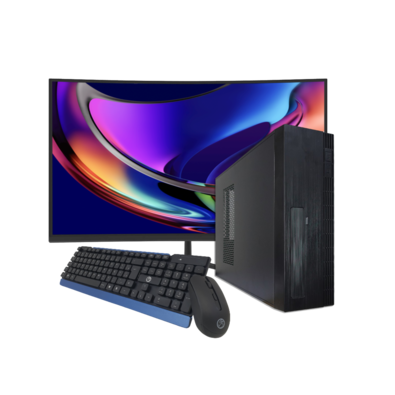 Computador PC Slim I7 8ª 16gb Ram SSD 960gb Monitor 23 Curvo Wifi - Preto