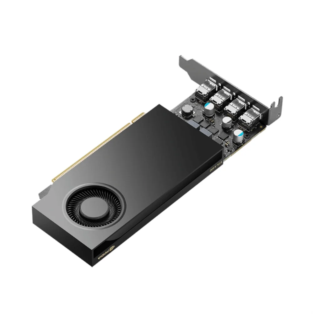 Placa De Vídeo Quadro Pny Nvidia RTX A400 4gb Gddr6 64 Bits 8