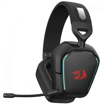 Headset Gamer Redragon Mira, Drivers De 40mm, Microfone Destacável, Cancelamento De Ruído, Black