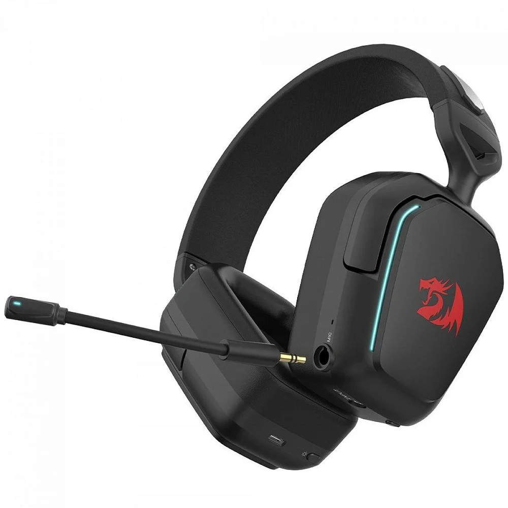 Imagem 2 de 5 do produto Headset Gamer Redragon Mira, Drivers De 40mm, Microfone Destacável, Cancelamento De Ruído, Black