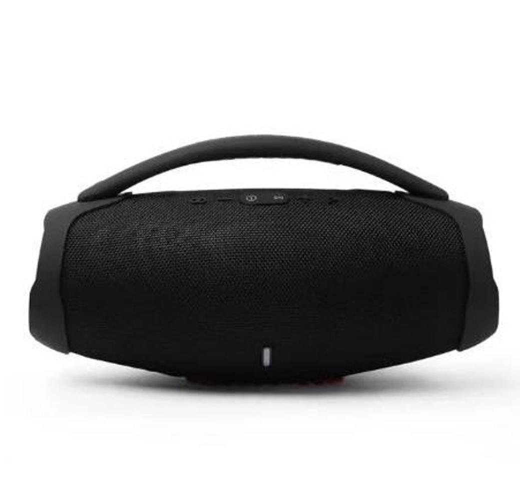 Caixa De Som Recarregável Portátil 70w Booms Box Bluetooth 35cm Cor Preto