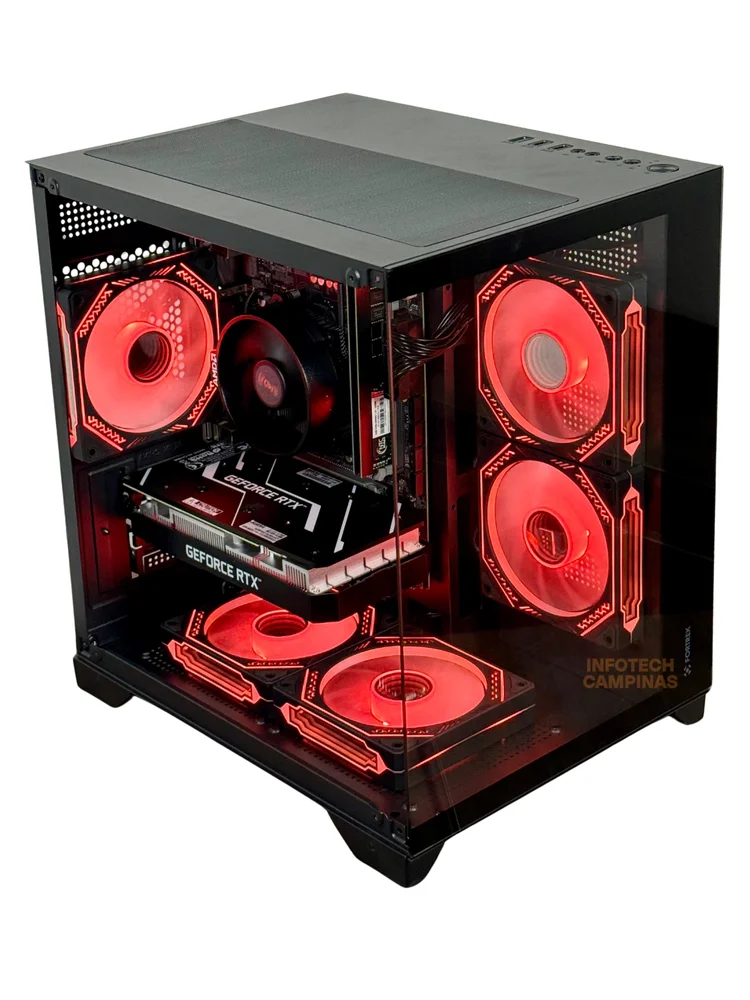 PC Gamer Aquario Preto Infotech | Ryzen 5 5500 | RTX 3050 6GB | 16GB RAM | SSD M.2 1TB | Windows 11 Pro - view 4