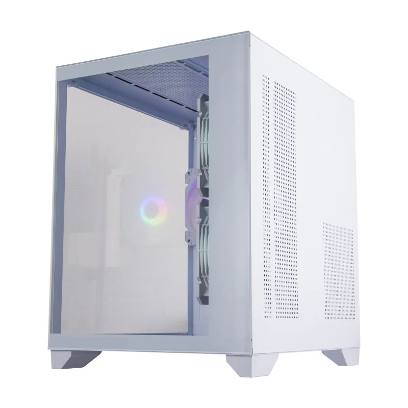 Imagem 3 de 5 do produto Gabinete Gamer Bluecase Bg-052w Soul Pro - Lateral E Frontal Em Vidro - Usb 3.0 - 3 Coolers Inclusos
