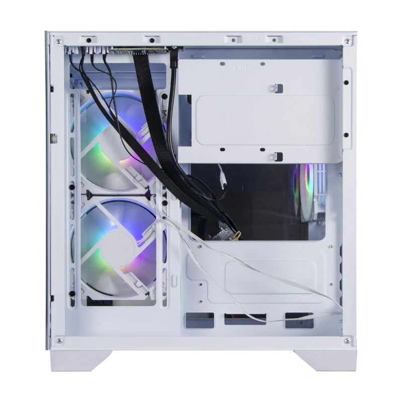 Imagem 5 de 5 do produto Gabinete Gamer Bluecase Bg-052w Soul Pro - Lateral E Frontal Em Vidro - Usb 3.0 - 3 Coolers Inclusos