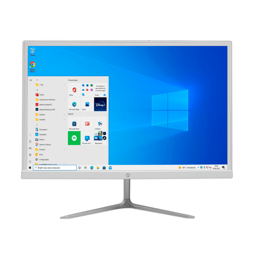 Computador All In One I7 8GB 480GB Tela 19 Hd