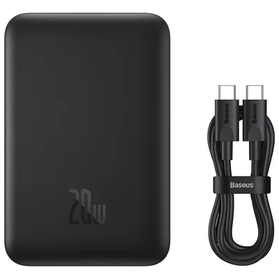 Carregador Portátil Powerbank Magsafe Baseus 10000mah 20w Turbo Preto