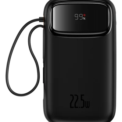 Carregador Portátil Powerbank Baseus Qpow 20000mah 22.5w Turbo Preto