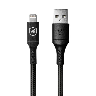 Cabo Lightning / Usb-a - Survivor - Preto - 1,5m  No Atacado - Caixa Fechada 10 Unidades - Gshield