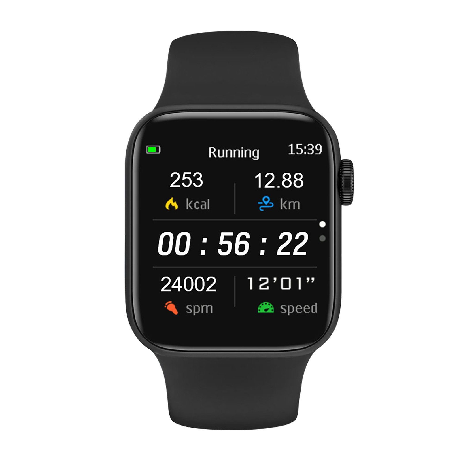 Relogio Inteligente G66LL Esporte Monitoramento ECG Notificações Cardíacas Modelo Preto