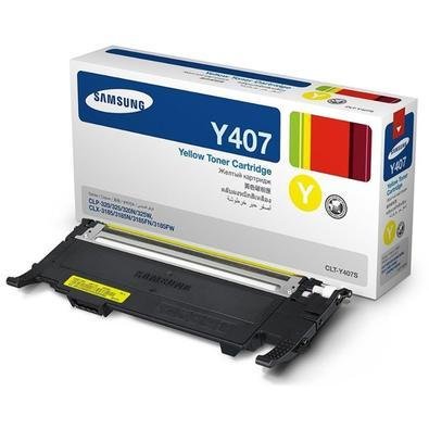 Toner Clt-y407s Amarelo P/ Impressora Samsung Clx3185 Clp325